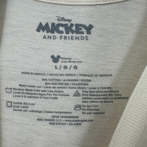 Disney Mickey Mouse And Friends TShirt‎ "Vintage 70s look" Tee Shirt Adult LARGE - Picture 5 of 6